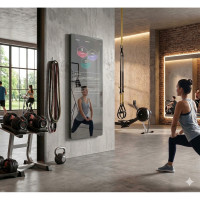 Умное фитнес-зеркало для спортивного зала (Smart Fitness Mirror) Смарт 002